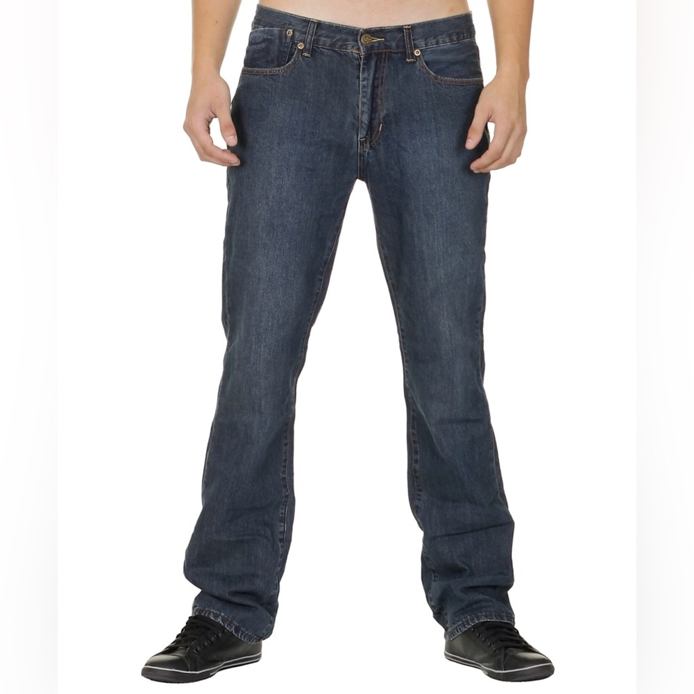 Fox Racing Throttle Jeans Men’s Regular Tapered Fit 100% Cotton Denim 30”x 32”